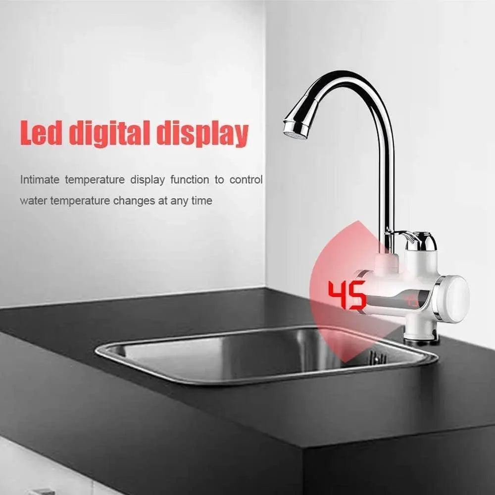 Instant 360° Electric Water Heating Tap | Hot And Cold Water Geyser with LED Display