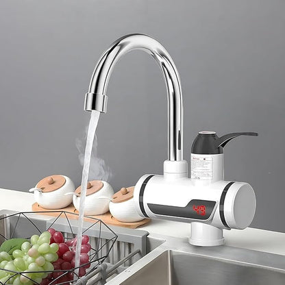 Instant 360° Electric Water Heating Tap | Hot And Cold Water Geyser with LED Display